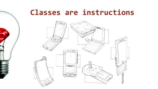 Classes are instructions 
 