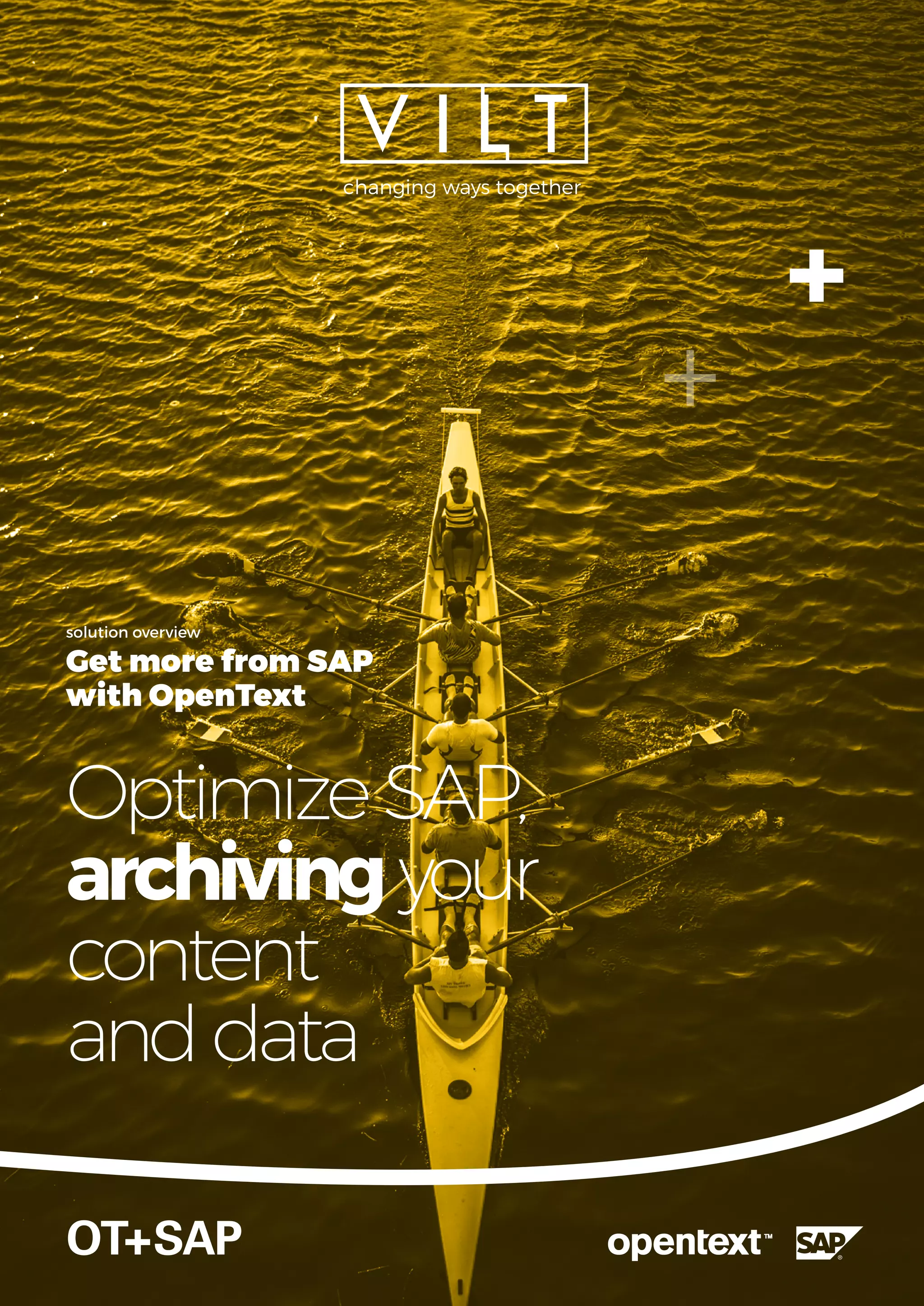 OT+SAP
changing ways together
OptimizeSAP,
archivingyour
content
anddata
solution overview
Get more from SAP
with OpenText
 