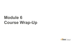 Module 6
Course Wrap-Up
 
