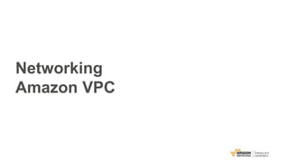Networking
Amazon VPC
 