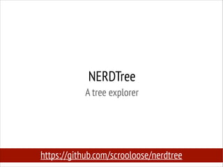 NERDTree
A tree explorer

https://github.com/scrooloose/nerdtree

 
