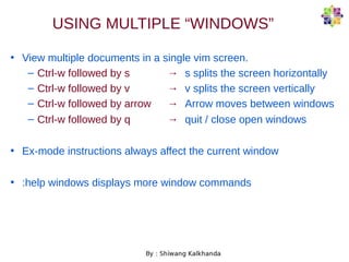 Vi Editor | PDF