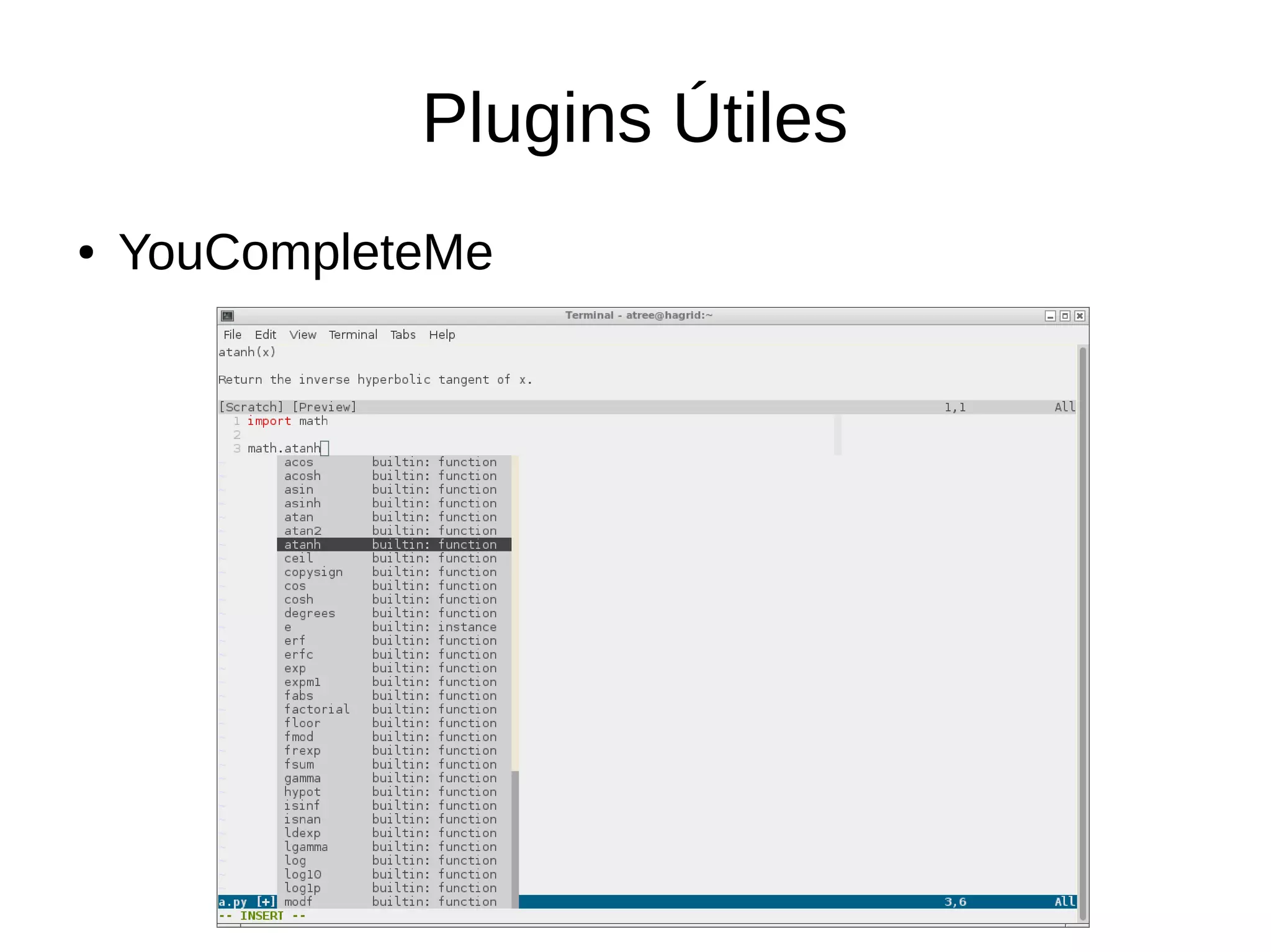 Plugins Útiles ● YouCompleteMe 