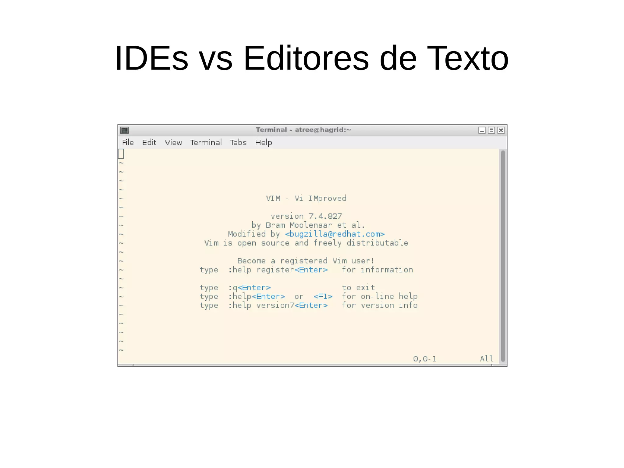 IDEs vs Editores de Texto 