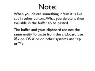 D
Delete to the end of the current line.
 