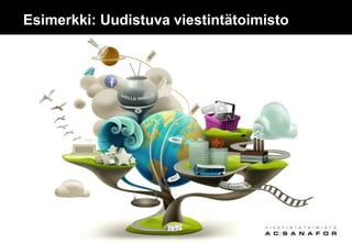 Esimerkki: Uudistuva viestintätoimisto
 