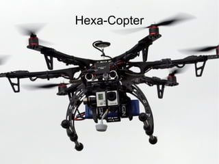 Future of Drones
Mohammad Tawfik
#WikiCourses
http://WikiCourses.WikiSpaces.com
Hexa-Copter
 