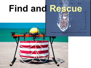 Future of Drones
Mohammad Tawfik
#WikiCourses
http://WikiCourses.WikiSpaces.com
Find and Rescue
 