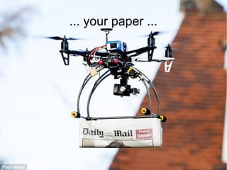 Future of Drones
Mohammad Tawfik
#WikiCourses
http://WikiCourses.WikiSpaces.com
... your paper ...
 