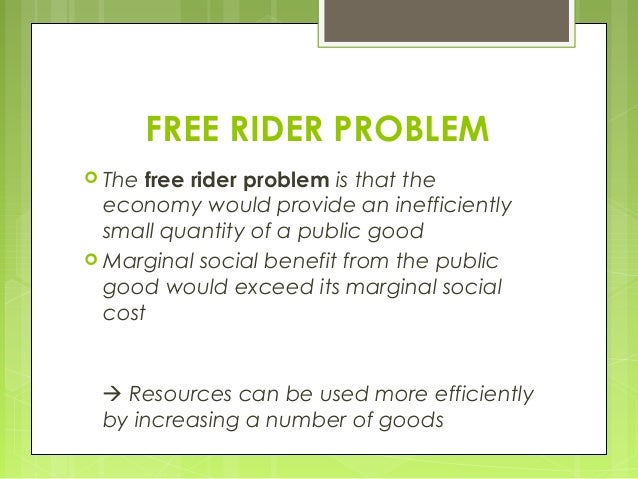 second order free rider problem second order free rider problem