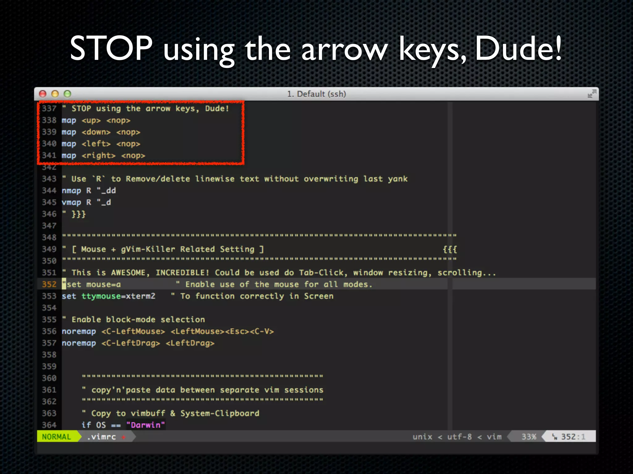 vim-powerline : The ultimate vim statusline utility




Mode > VCS > Filename         ﬁleformat < ﬁleencoding < ﬁletype < scrollpercent < lineinfo
 