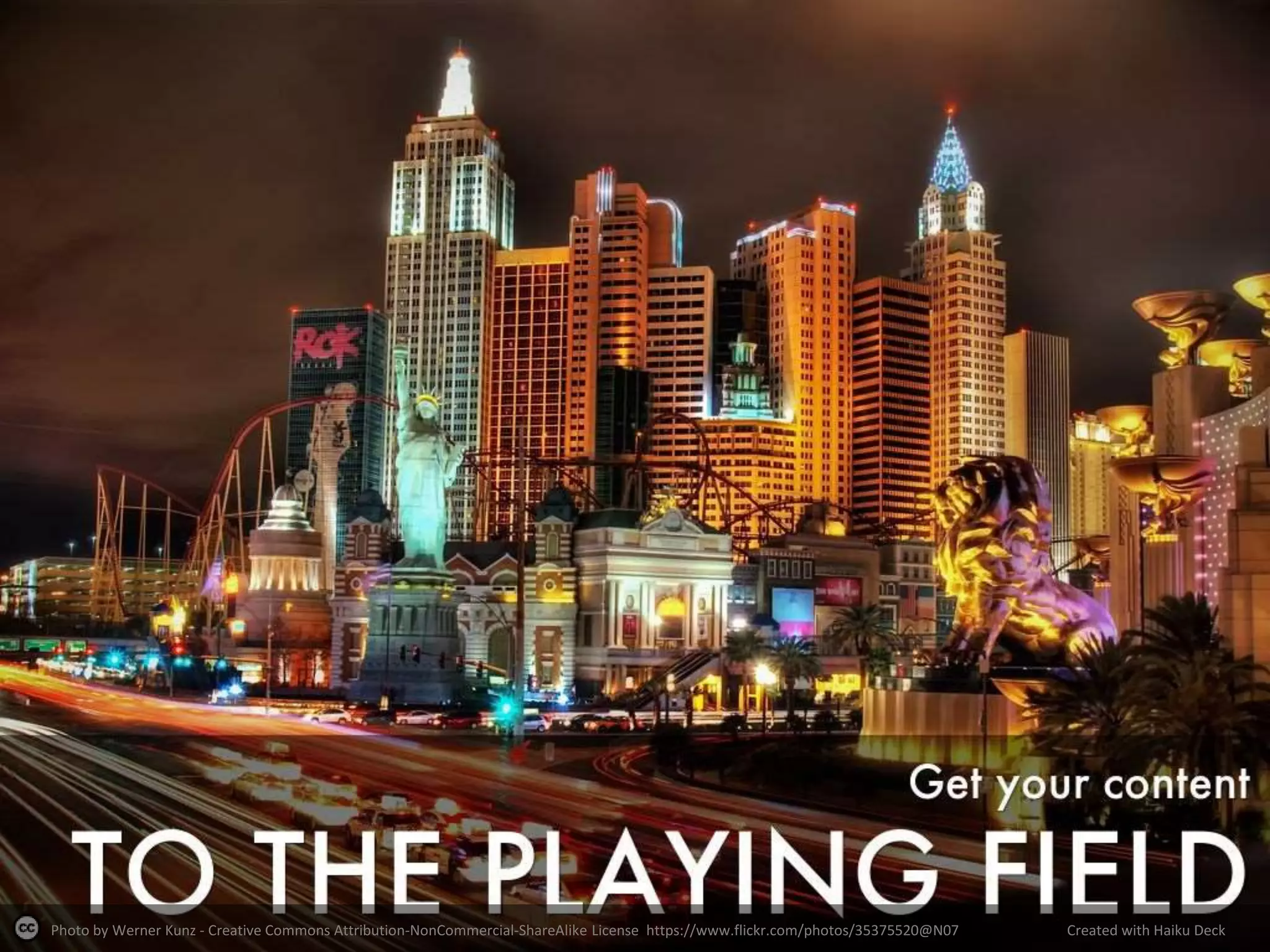 Photo by Werner Kunz - Creative Commons Attribution-NonCommercial-ShareAlike License https://www.flickr.com/photos/35375520@N07 Created with Haiku Deck
 