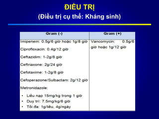 ĐIỀU TRỊ
(Điều trị cụ thể: Kháng sinh)
 