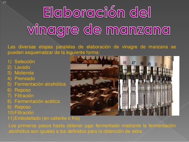 VINAGRE: Aprovisionamiento de materias primas.