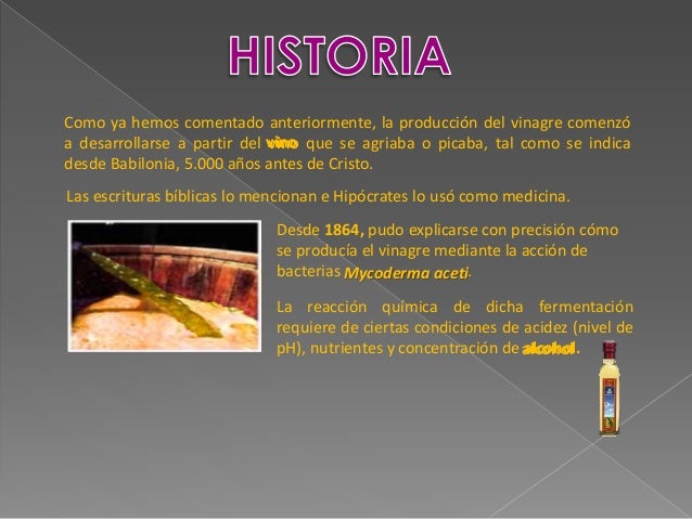 VINAGRE: Aprovisionamiento de materias primas. VINAGRE: Aprovisionamiento de materias primas.