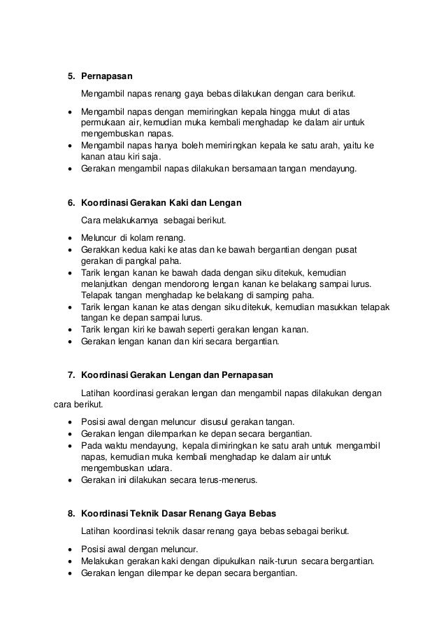 Tugas Penjasorkes Gaya Pada Renang Gaya Bebas Dan Gaya Dada