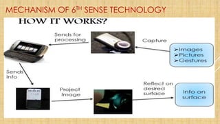 MECHANISM OF 6TH SENSE TECHNOLOGY
 