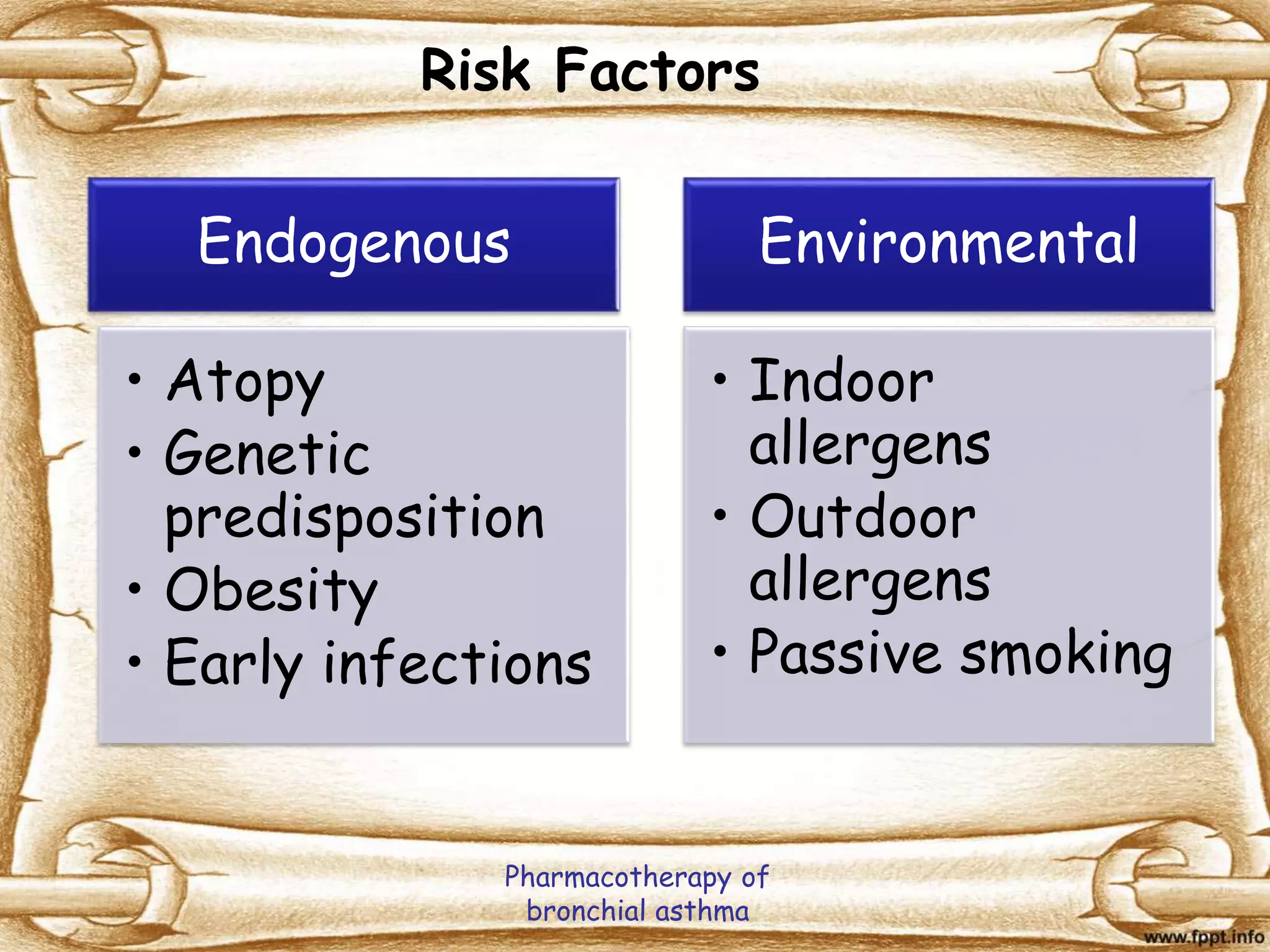 Pharmacotherapy of bronchial asthma | PPTX