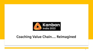 Coaching Value Chain…. Reimagined
1
 