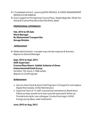 Vinay cv | DOCX