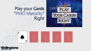 Play your Cards
“PMO Maturity”
Right
 