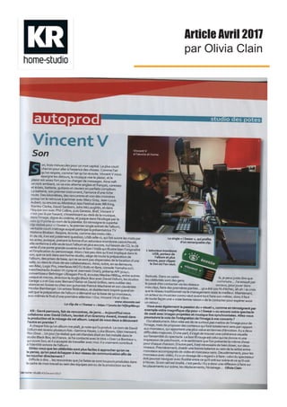 Article Avril 2017
par Olivia Clain