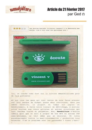 Article d’ Avril 2017