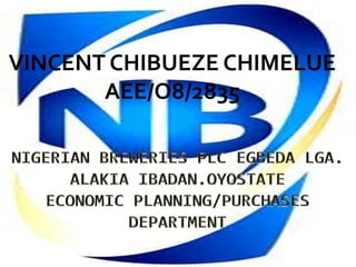 VINCENT CHIBUEZE CHIMELUE
AEE/O8/2835

 