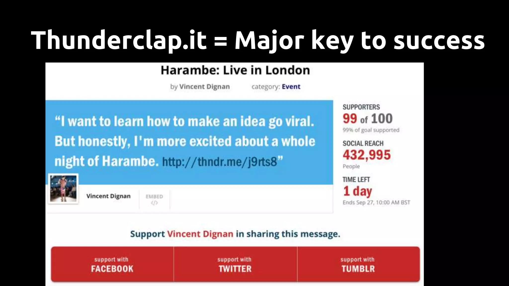 Thunderclap.it = Major key to success
 