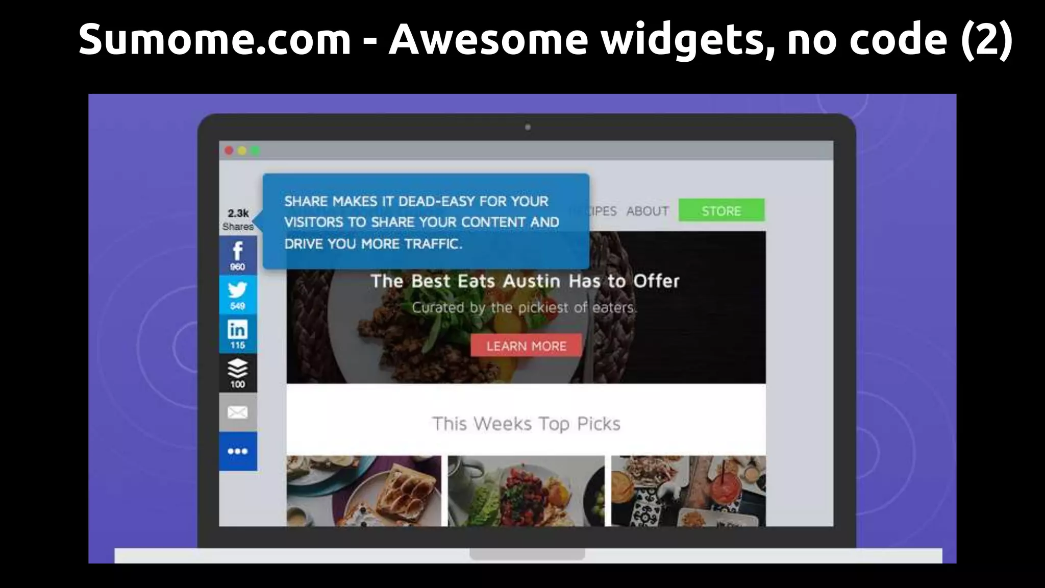 Sumome.com - Awesome widgets, no code (2)
 