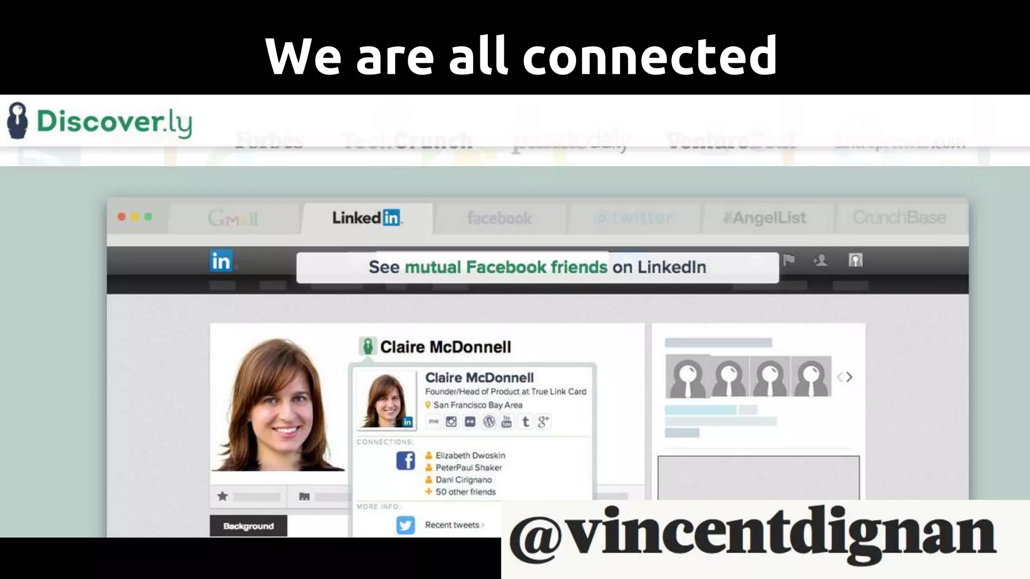 We are all connected
 