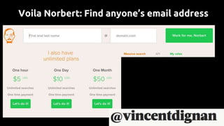 Voila Norbert: Find anyone’s email address
 