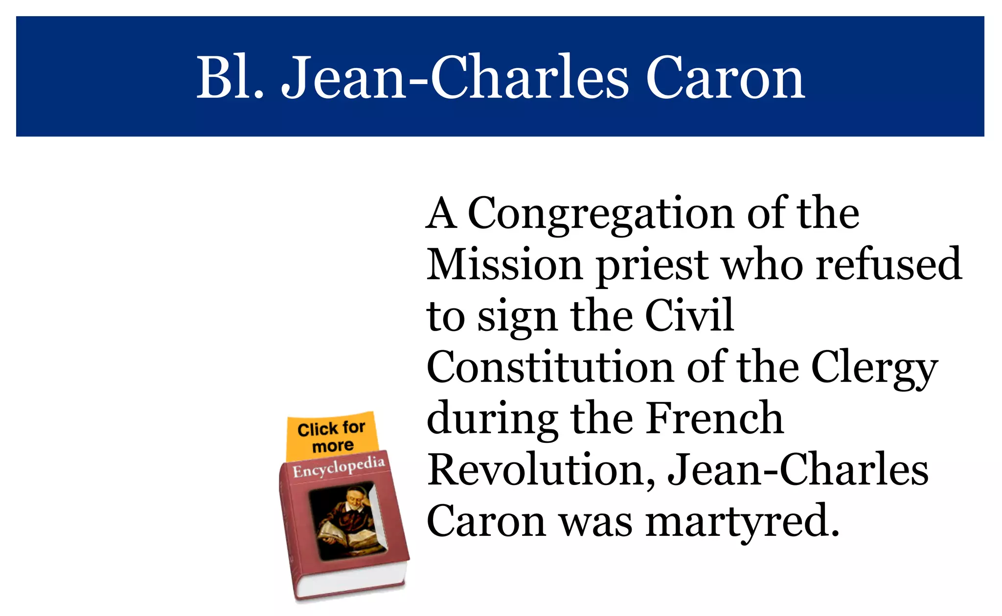 French Congregation Vincentian Saints and Blesseds | PDF