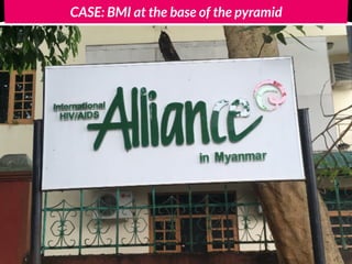 CASE: BMI at the base of the pyramid
 