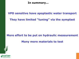 Developing crops with high productivity at high temperature