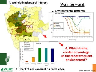 Water stress and climate change adaptation: From trait dissection to yield