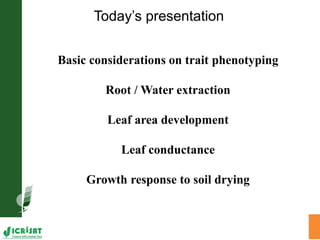 Trait phenotyping: About asking the right questions to harness phenomics' progress 