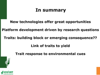 Trait phenotyping: About asking the right questions to harness phenomics' progress 