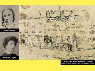 Ursula Loyer

Eugenie Loyer
87 Hackford Road, Brixton, London
[1873-1875], Pencil and chalk on paper

 