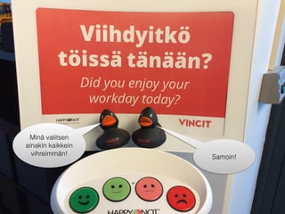 Minä valitsen
ainakin kaikkein
vihreimmän!
Samoin!
 