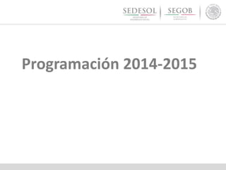 Programación 2014-2015
 