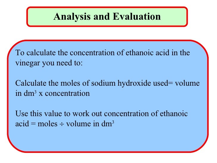 Vinegar Titration