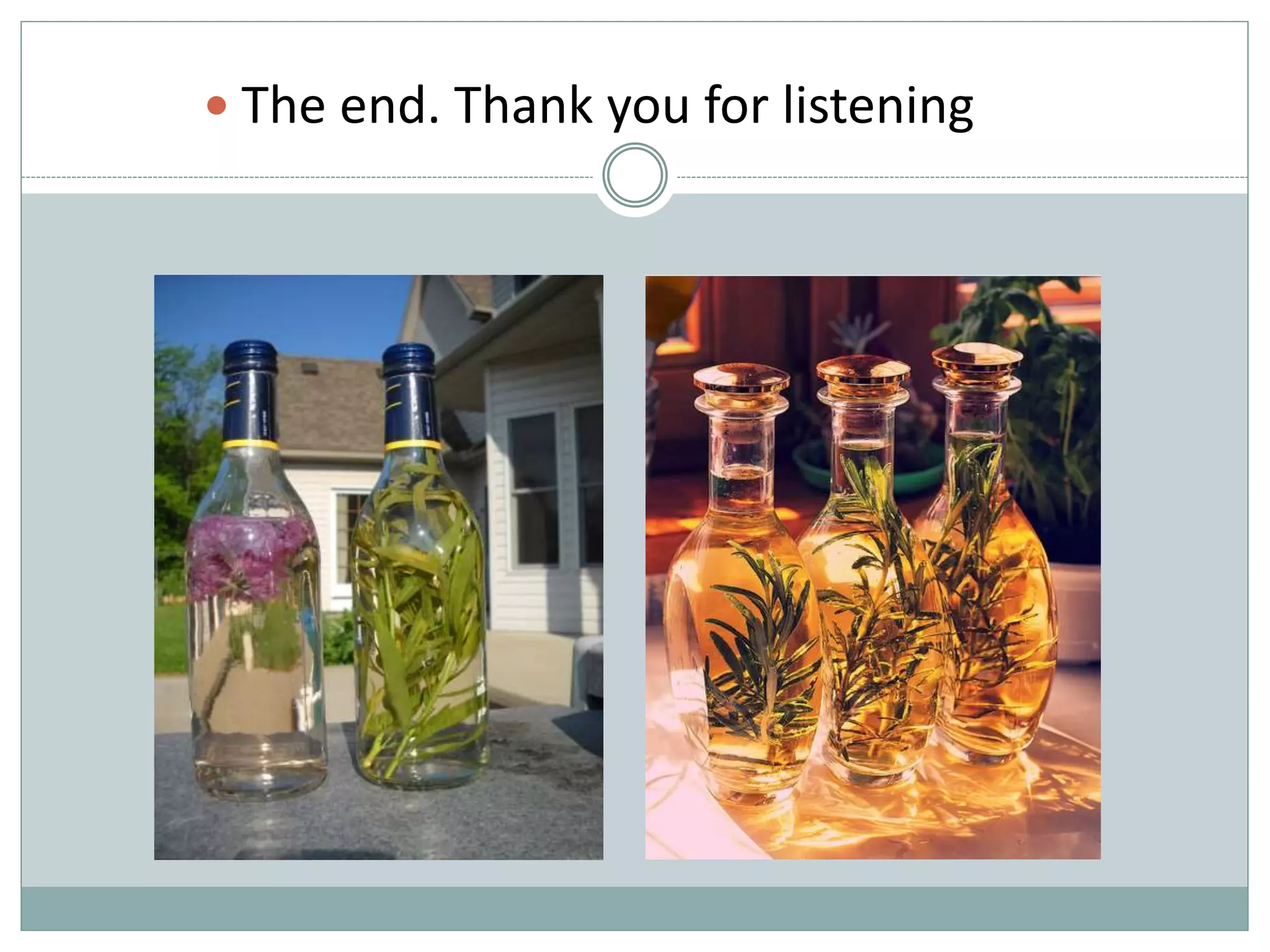  The end. Thank you for listening
 