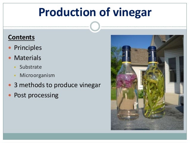 Vinegar production