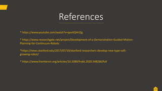 Vine robots by thrinath reddy | PPTX | Robotics | Technology & Computing