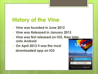 Vines presentation