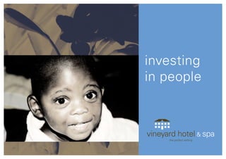 investing
in people
 