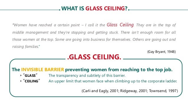 Thesis Oral Defense Effects Of Glass Ceiling Related