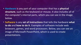BASIC KNOWLEDGE ABOUT COMPUTERS by V | PPT