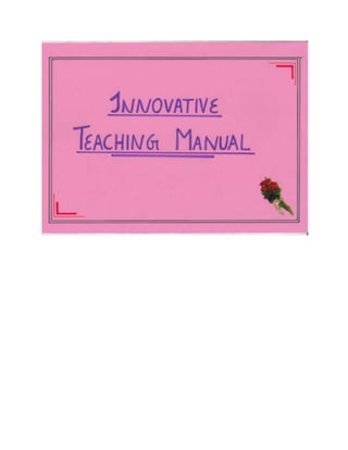 INNOVATIVE TEACHING MANUAL